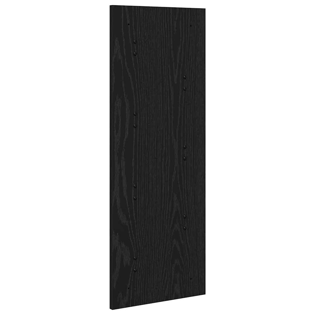 Perchero de pared Roble Negro 30 x 1,5 x 80 cm