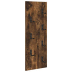 Perchero de pared Roble ahumado 30 x 1,5 x 80 cm