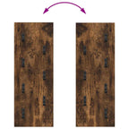 Perchero de pared Roble ahumado 30 x 1,5 x 80 cm