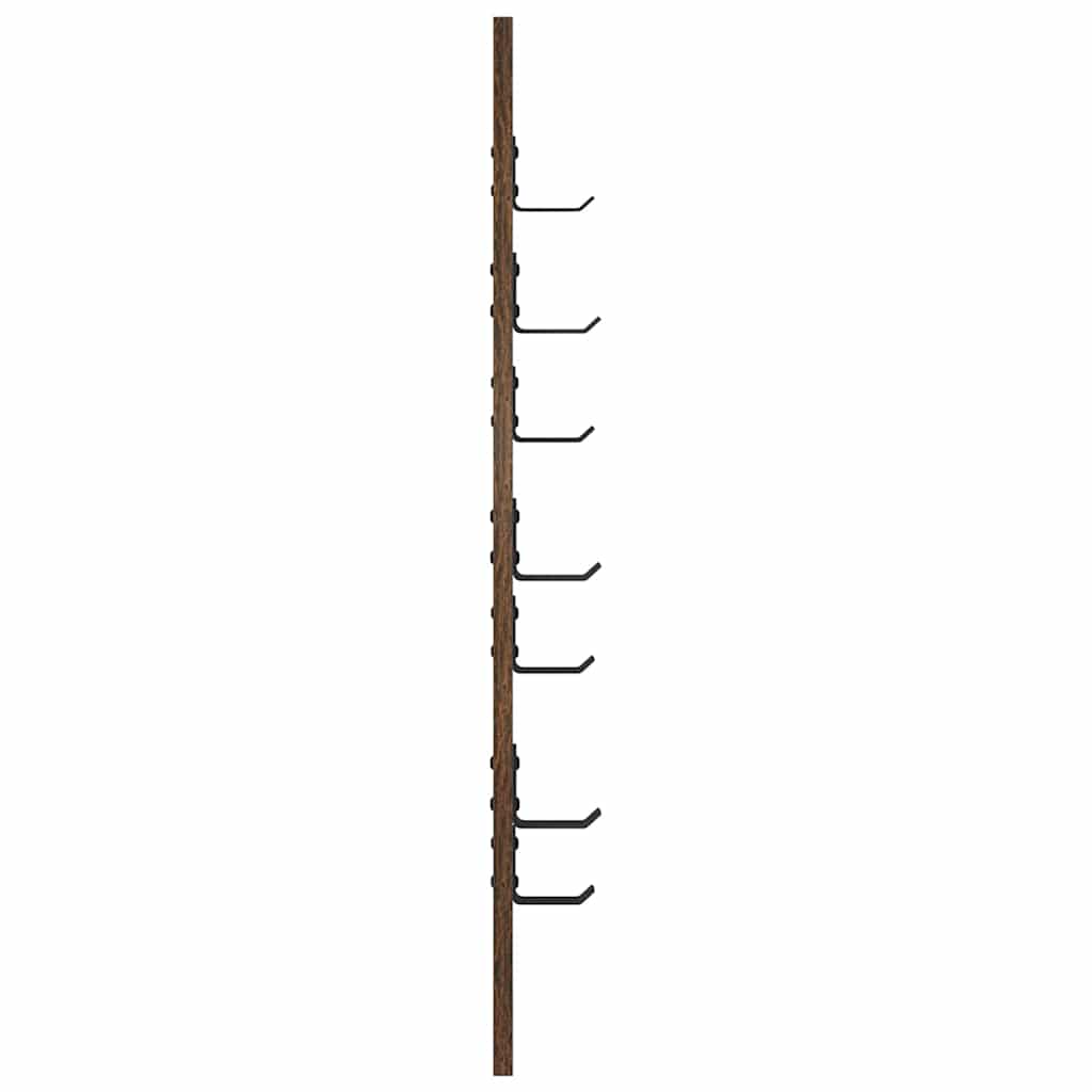 Perchero de pared Roble ahumado 30 x 1,5 x 80 cm