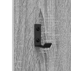 Perchero de pared Gris Sonoma 30 x 1,5 x 80 cm