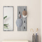 Sonoma Grey Wall Coat Rack 30 x 1.5 x 80 cm