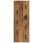 Perchero de pared Madera vieja 30 x 1,5 x 80 cm