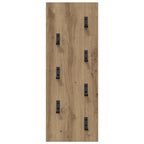 Perchero de pared Roble artesanal 30 x 1,5 x 80 cm