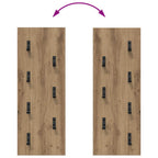 Perchero de pared Roble artesanal 30 x 1,5 x 80 cm
