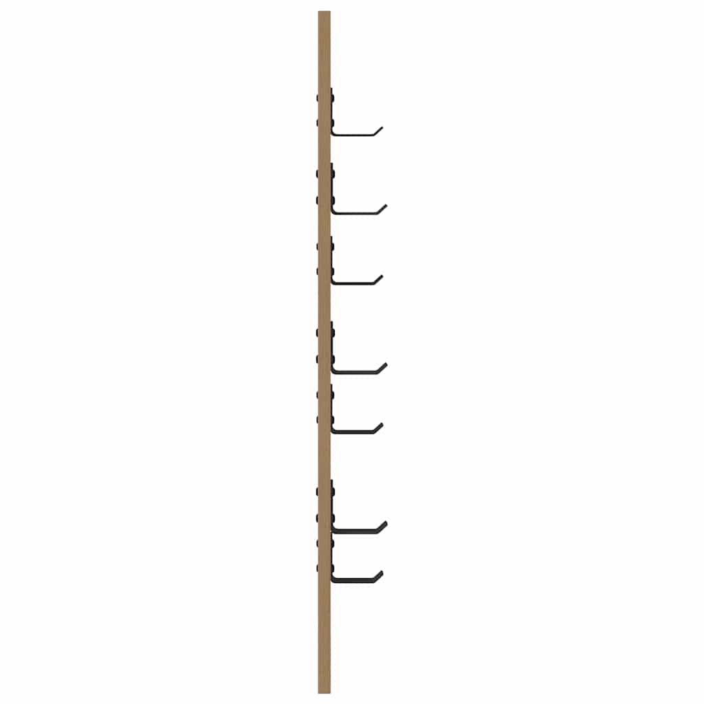 Perchero de pared Roble artesanal 30 x 1,5 x 80 cm
