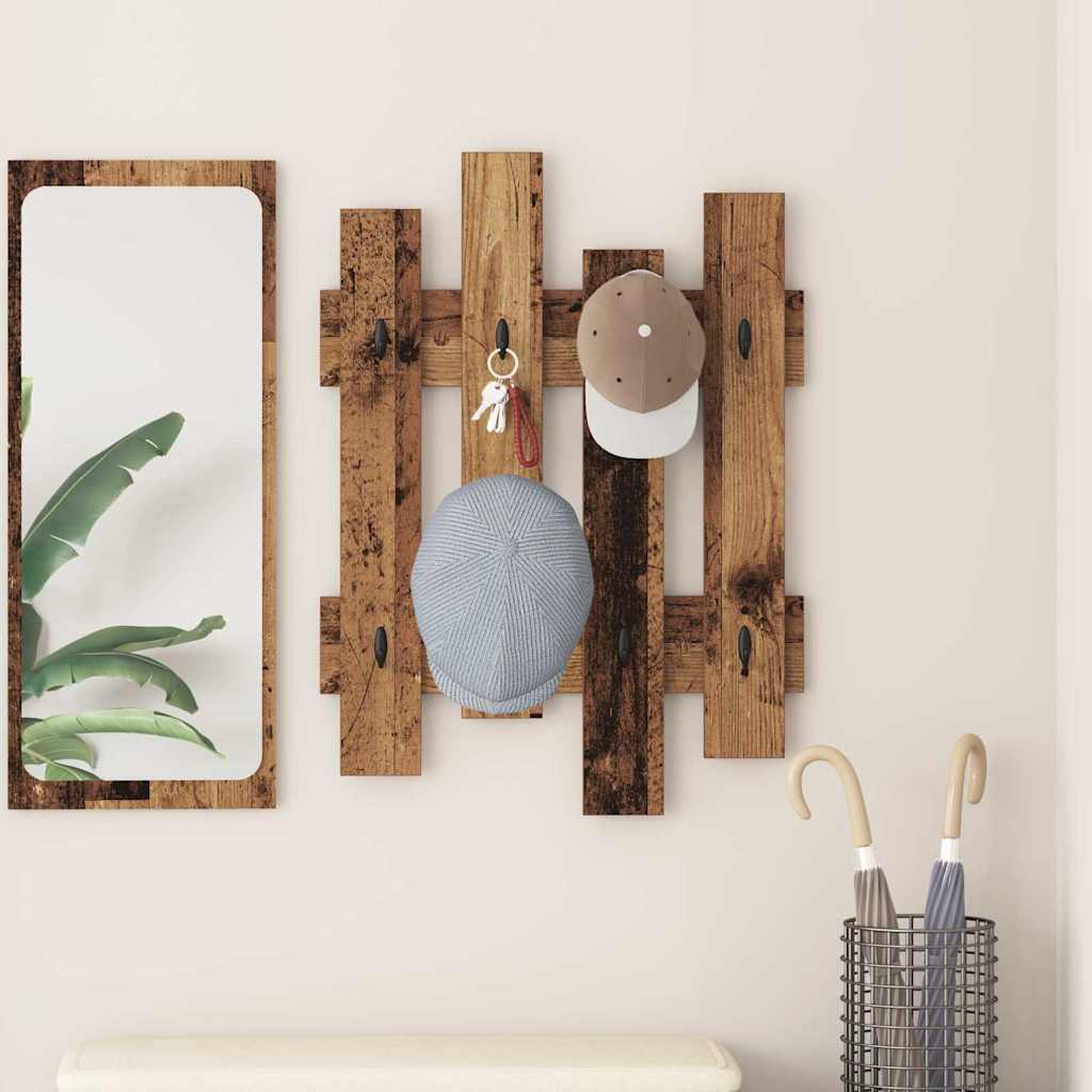 Perchero de pared 60 x 3 x 82 cm Madera de ingeniería
