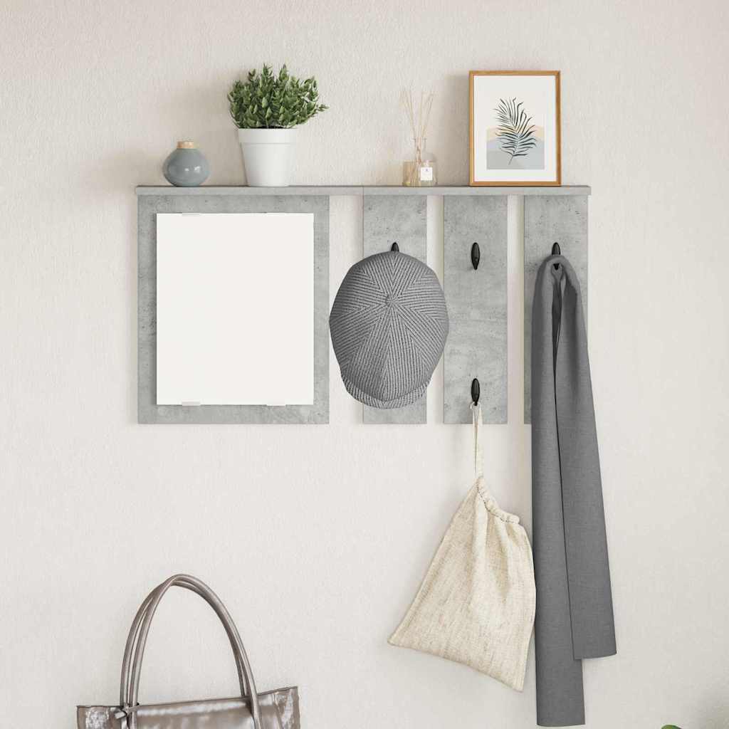 Perchero de pared Blanco 84 x 10 x 80 cm Madera contrachapada