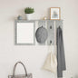 White Wall-Mounted Coat Rack 84 x 10 x 80 cm Plywood