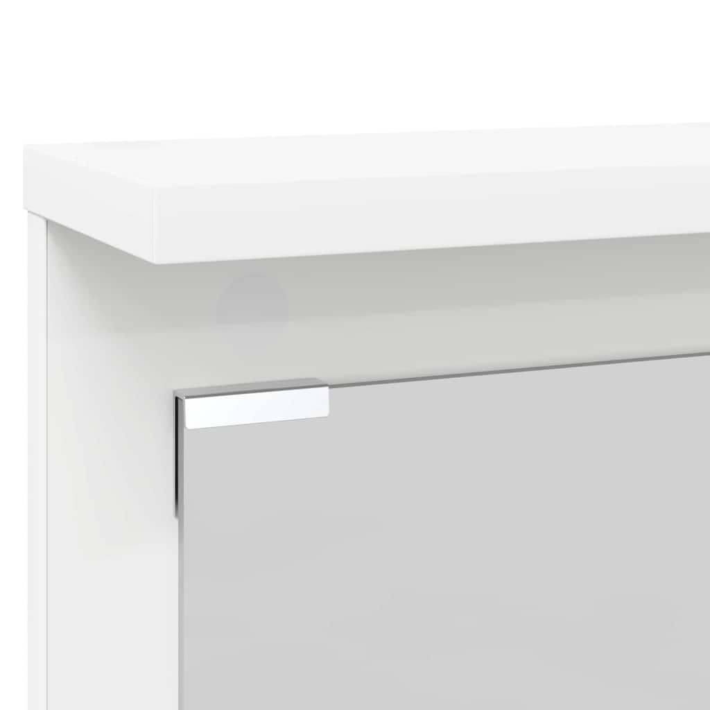 Perchero de pared Blanco 84 x 10 x 80 cm Madera contrachapada