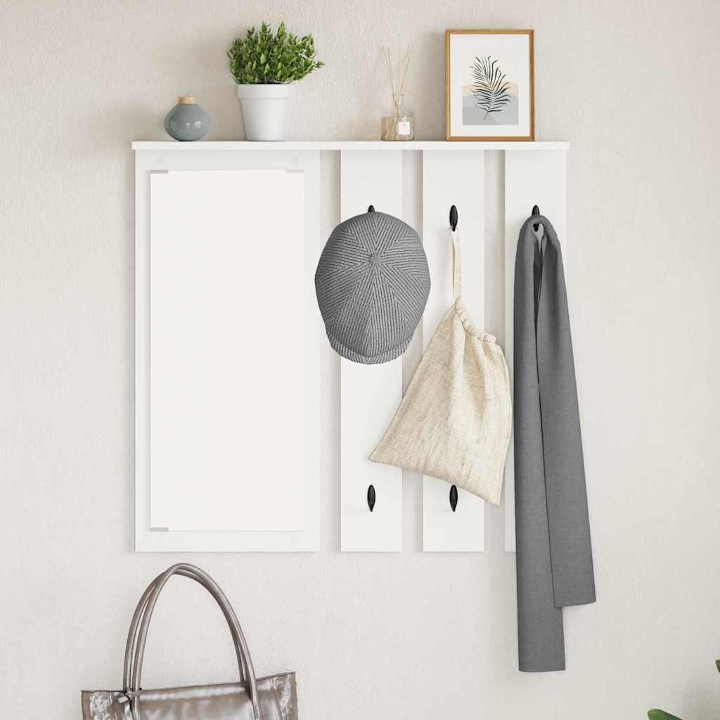 Perchero de pared Blanco 84 x 10 x 80 cm Madera contrachapada
