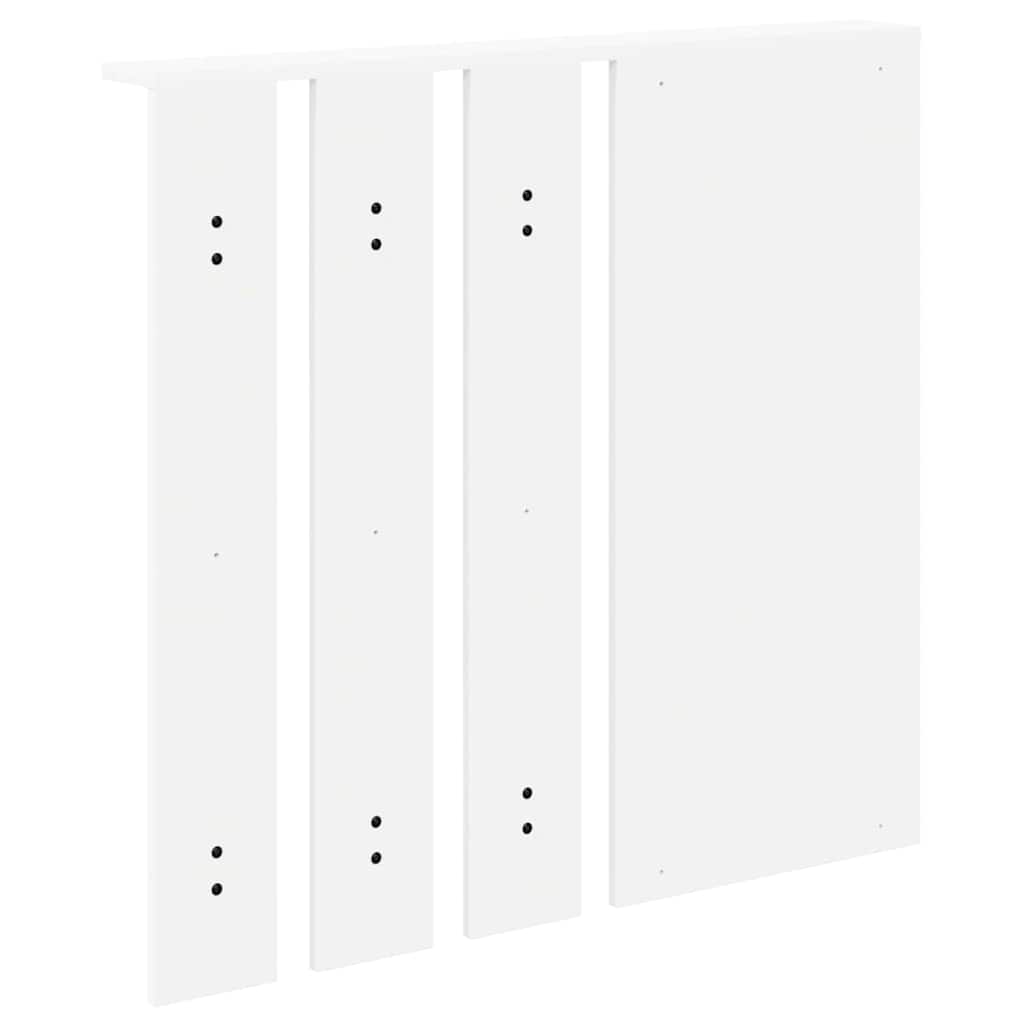 Perchero de pared Blanco 84 x 10 x 80 cm Madera contrachapada