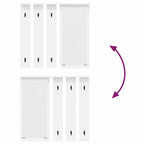 Perchero de pared Blanco 84 x 10 x 80 cm Madera contrachapada