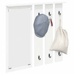 Perchero de pared Blanco 84 x 10 x 80 cm Madera contrachapada