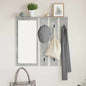 White Wall-Mounted Coat Rack 84 x 10 x 80 cm Plywood