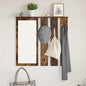 White Wall-Mounted Coat Rack 84 x 10 x 80 cm Plywood