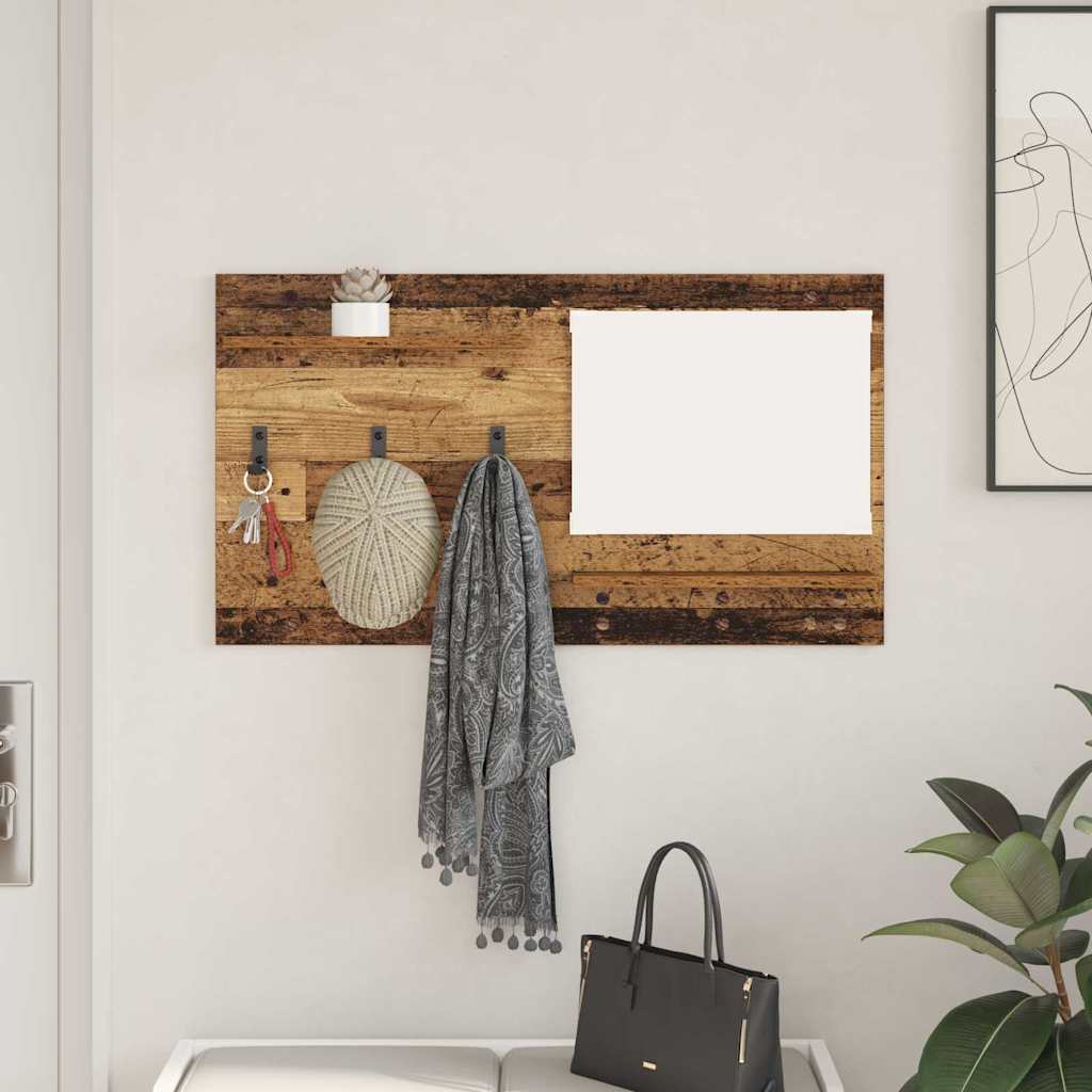 Wall coat rack 90 x 10 x 50 cm Engineered wood