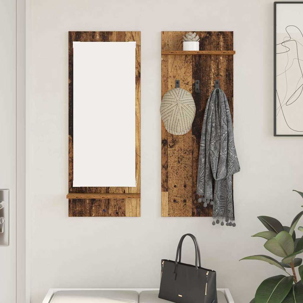 Perchero de pared 70 x 10 x 90 cm Madera de ingeniería