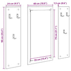Perchero de pared 96 x 1,5 x 90 cm Madera de ingeniería
