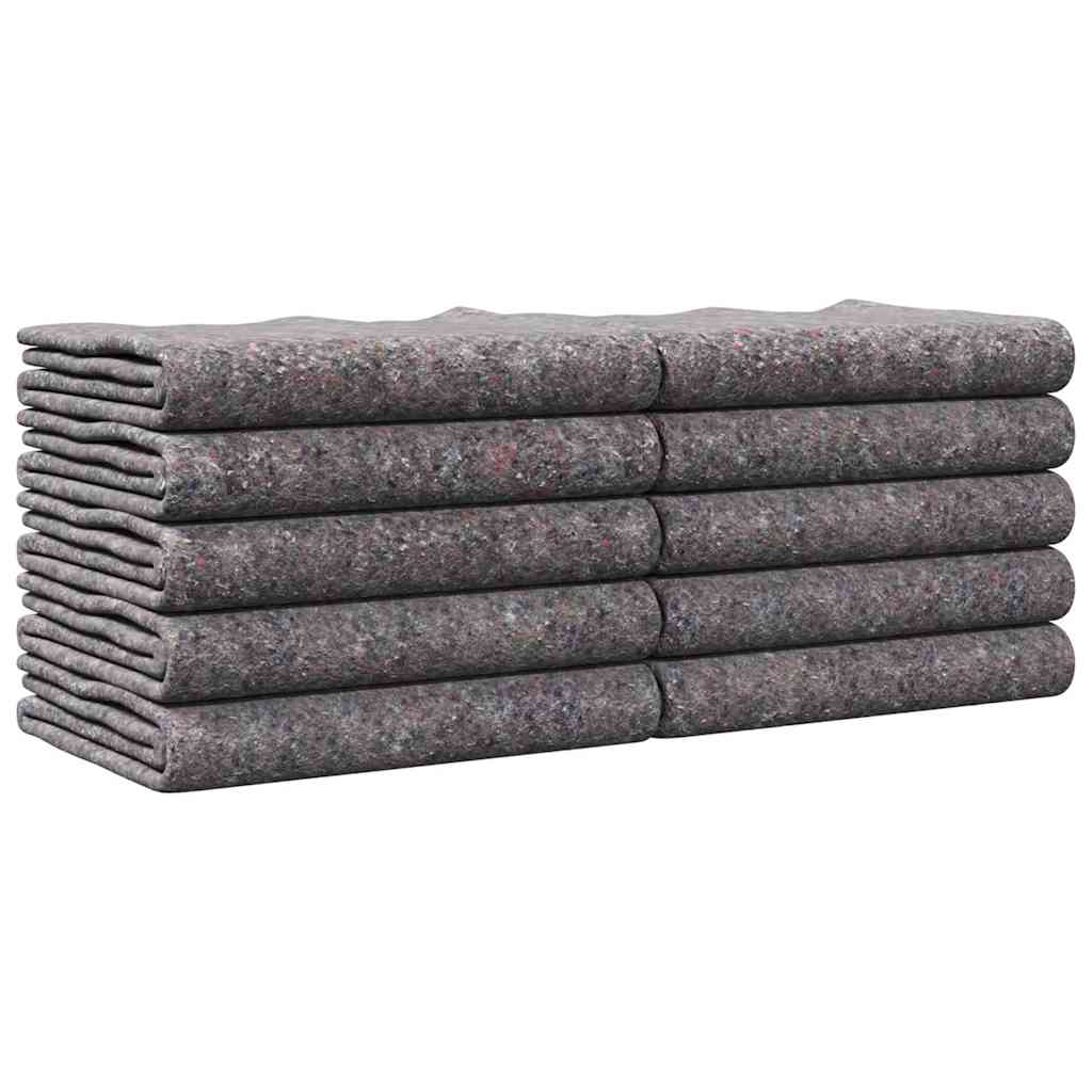 Mantas de Mudanza 10 pcs Gris 150 x 200 cm tela