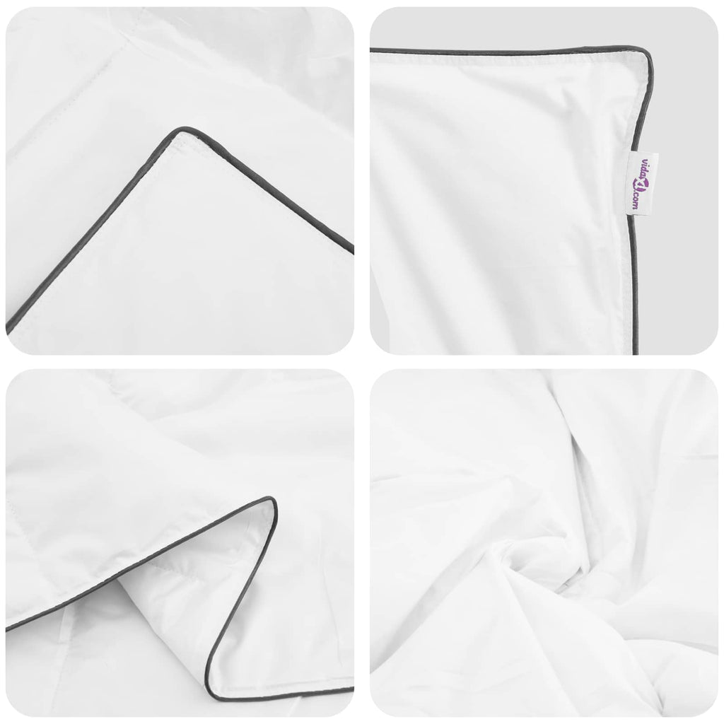 Edredón de Invierno con almohada 2 pcs Pluma de pato