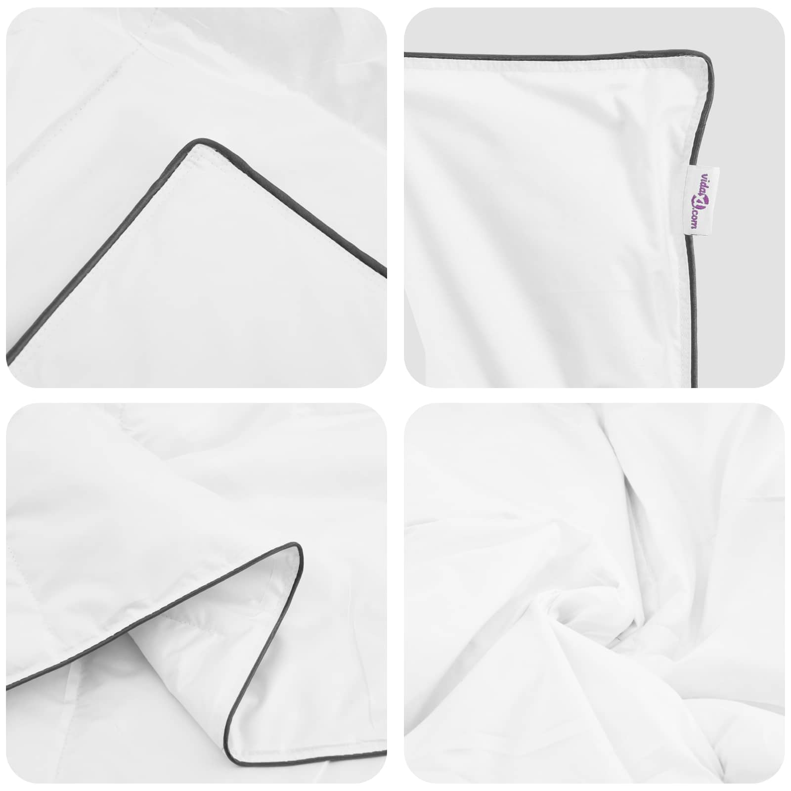 Edredón de Invierno con almohada 2 pcs Pluma de pato