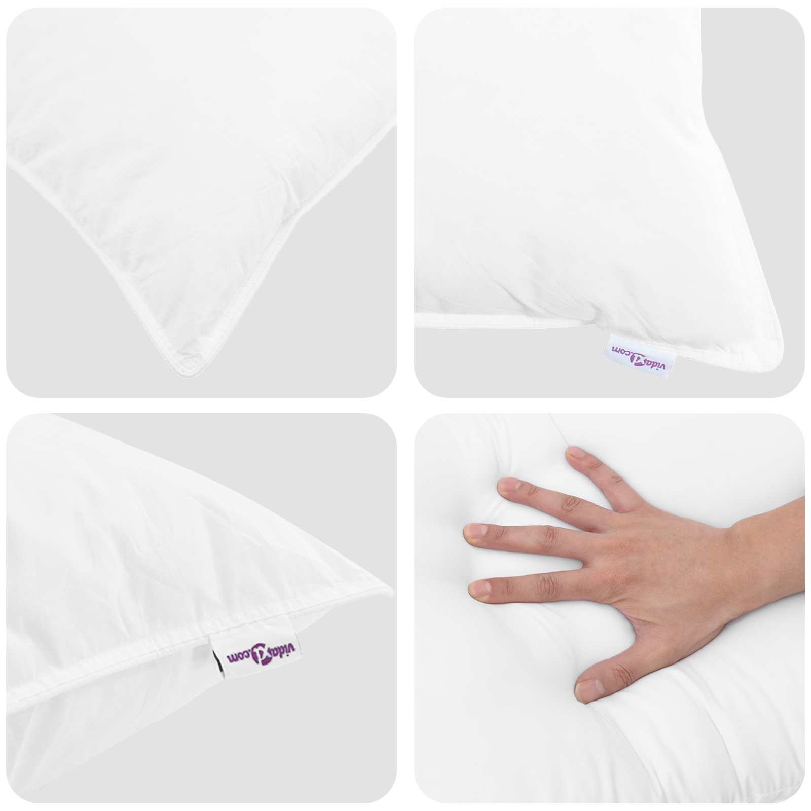 Edredón de Invierno con almohada 2 pcs Pluma de pato