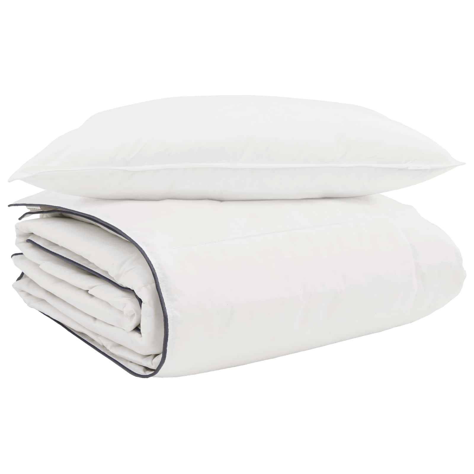 Edredón de Invierno con almohada 2 pcs Pluma de pato