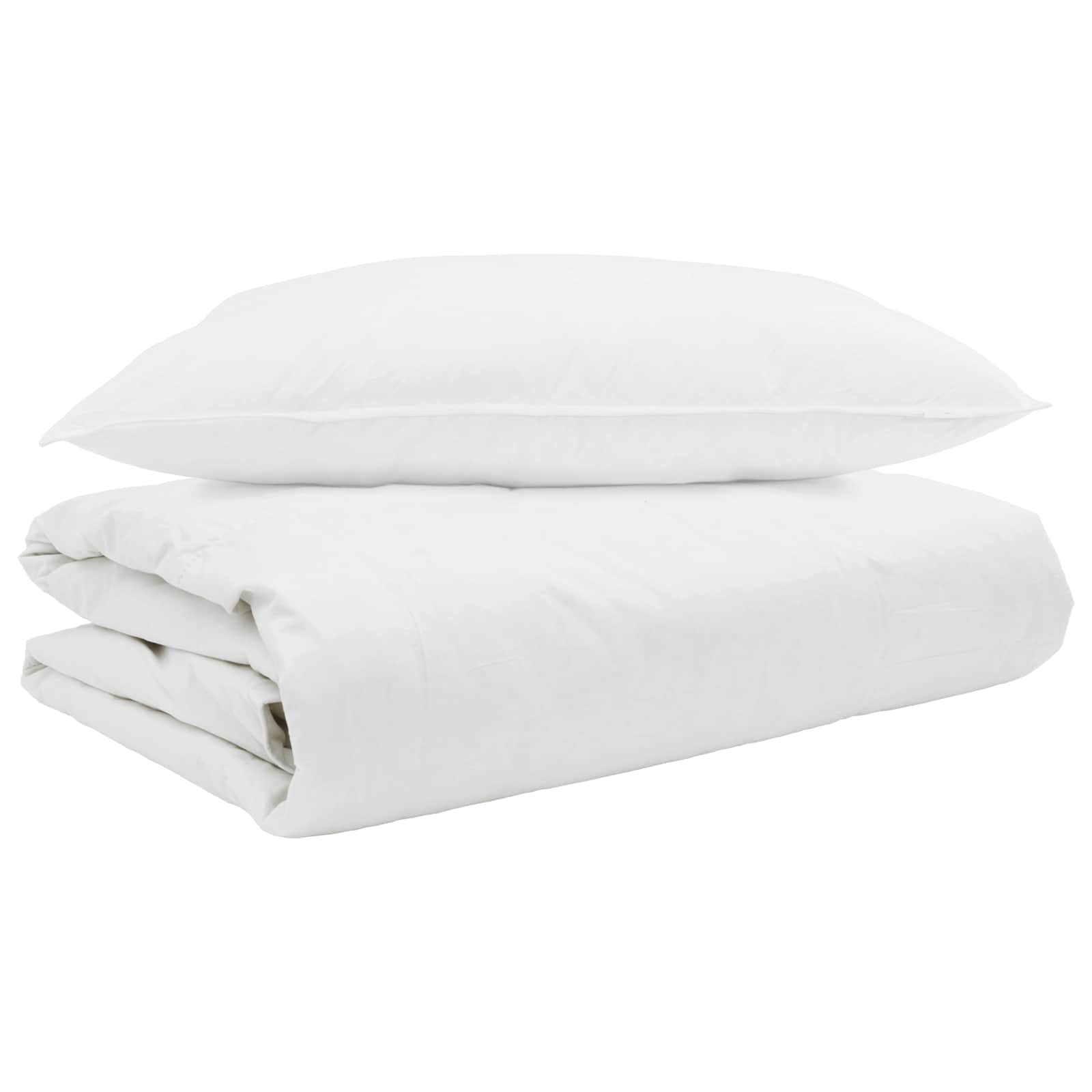 Edredón de Verano con almohada 2 pcs Pluma de pato
