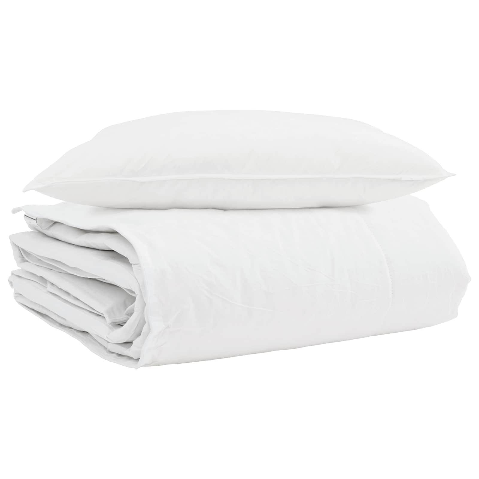 Edredón de Invierno con almohada 2 pcs Pluma de pato