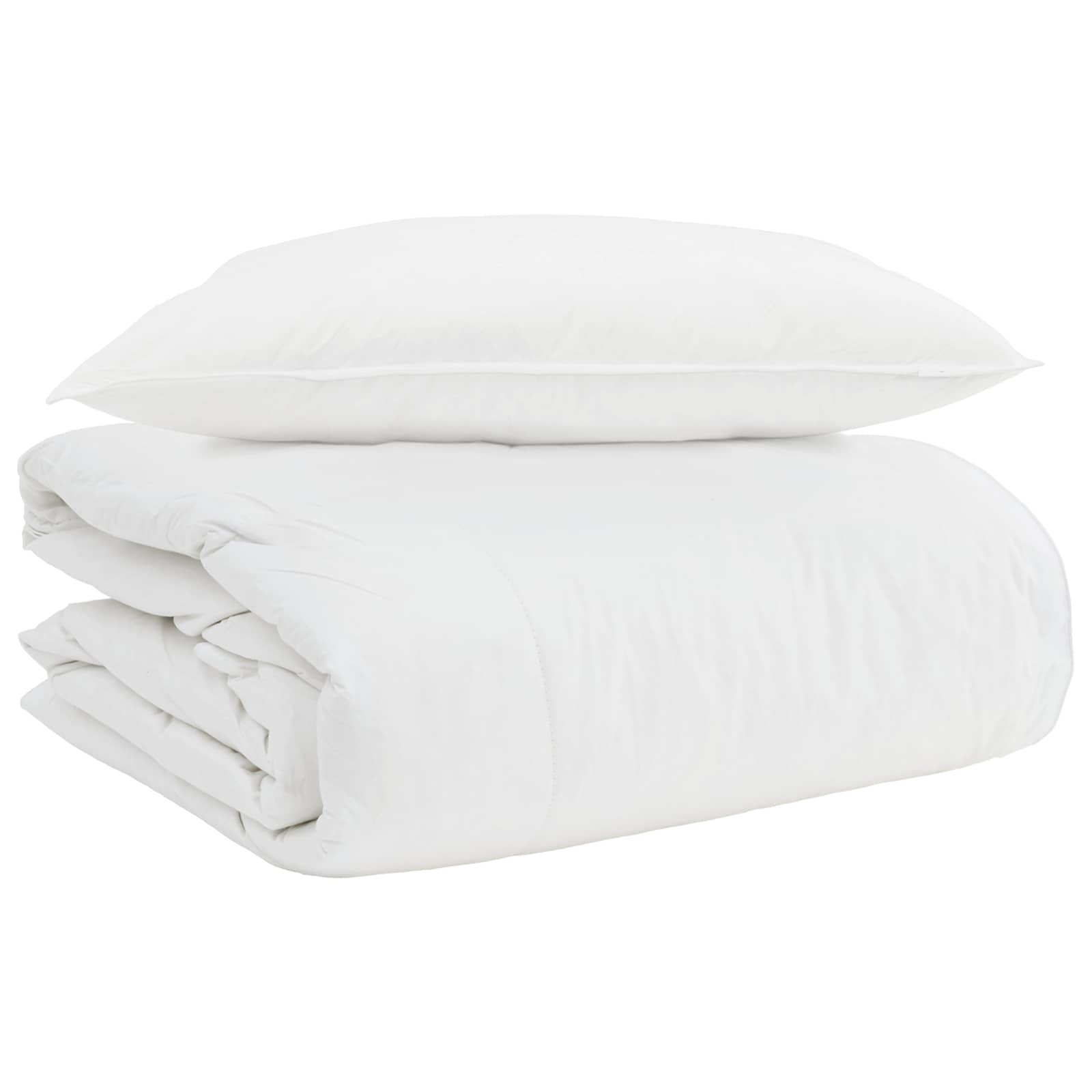 Duvet 2 en 1 con almohada 2 pcs Pluma de pato