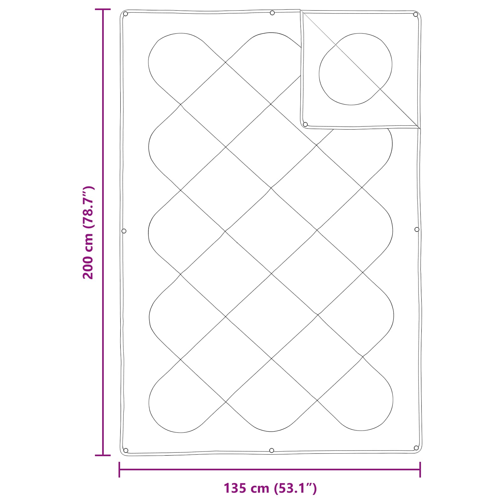 Juego de Edredón con almohada 2 pcs Microfibra