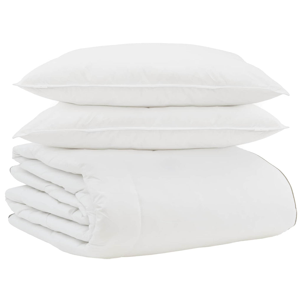 Edredón de Invierno con almohada 3 pcs Pluma de pato