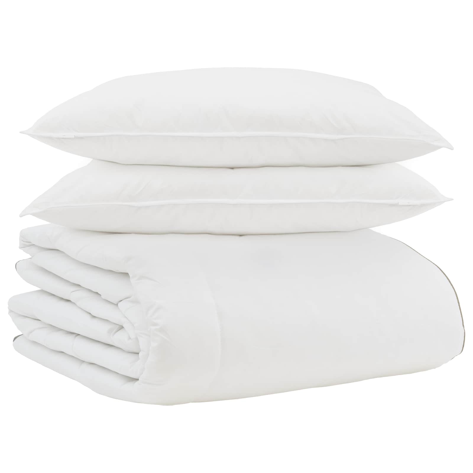Edredón de Invierno con almohada 3 pcs Pluma de pato