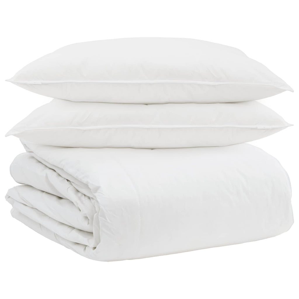 Juego de Edredón con almohada 3 pcs Pluma de pato