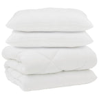 Edredón con almohadas 3 pcs Microfibra y Plumas de Pato