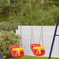 Columpio infantil 2 pcs Rojo 36 x 43 x 42 cm Plástico