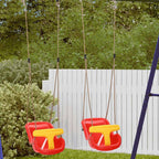Columpio infantil 2 pcs Rojo 36 x 43 x 42 cm Plástico