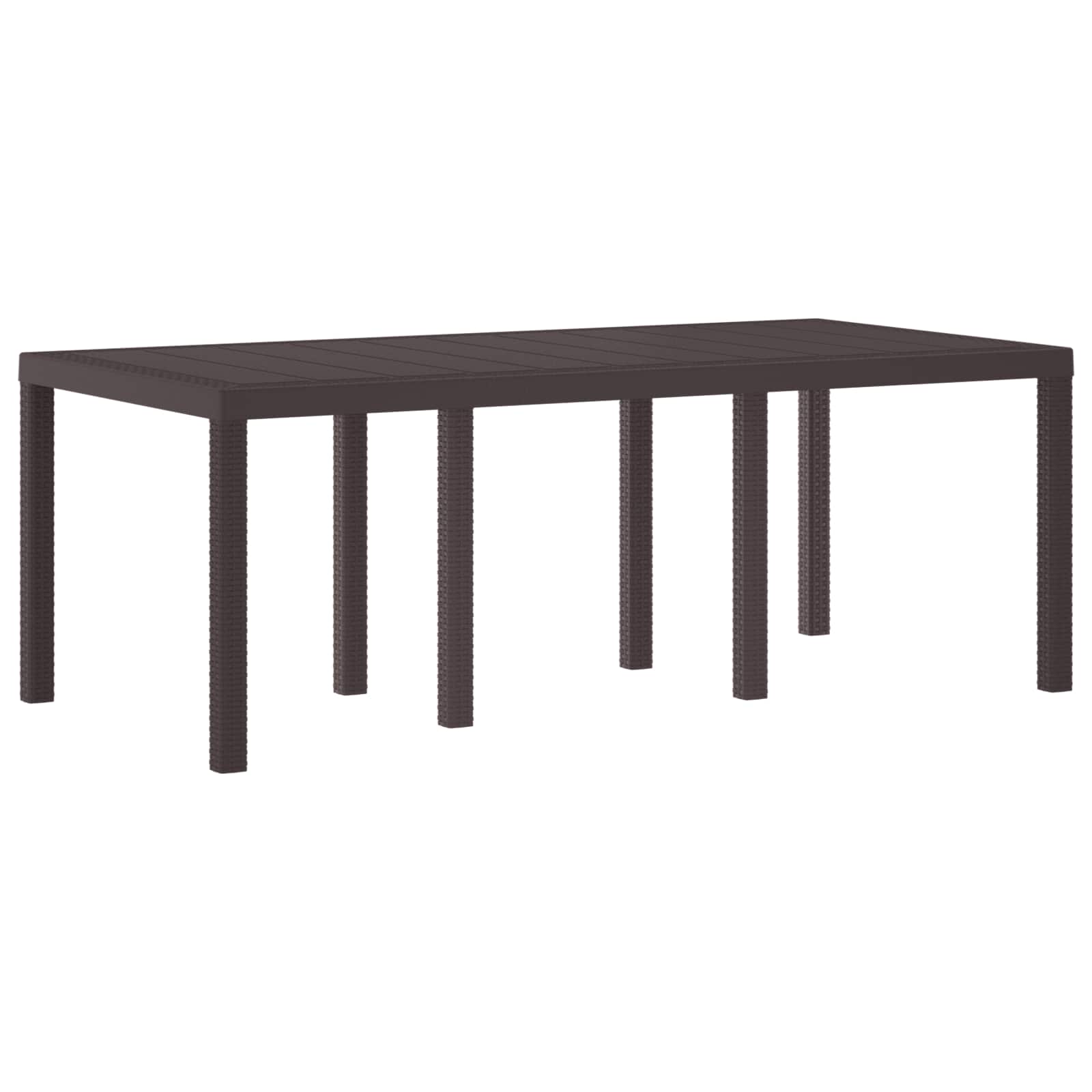 Garden Table 100 x 100 x 73 cm Synthetic Rattan