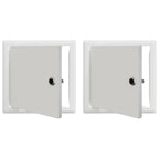 Panel de acceso 2 pcs 23 x 23 x 3 cm Acero