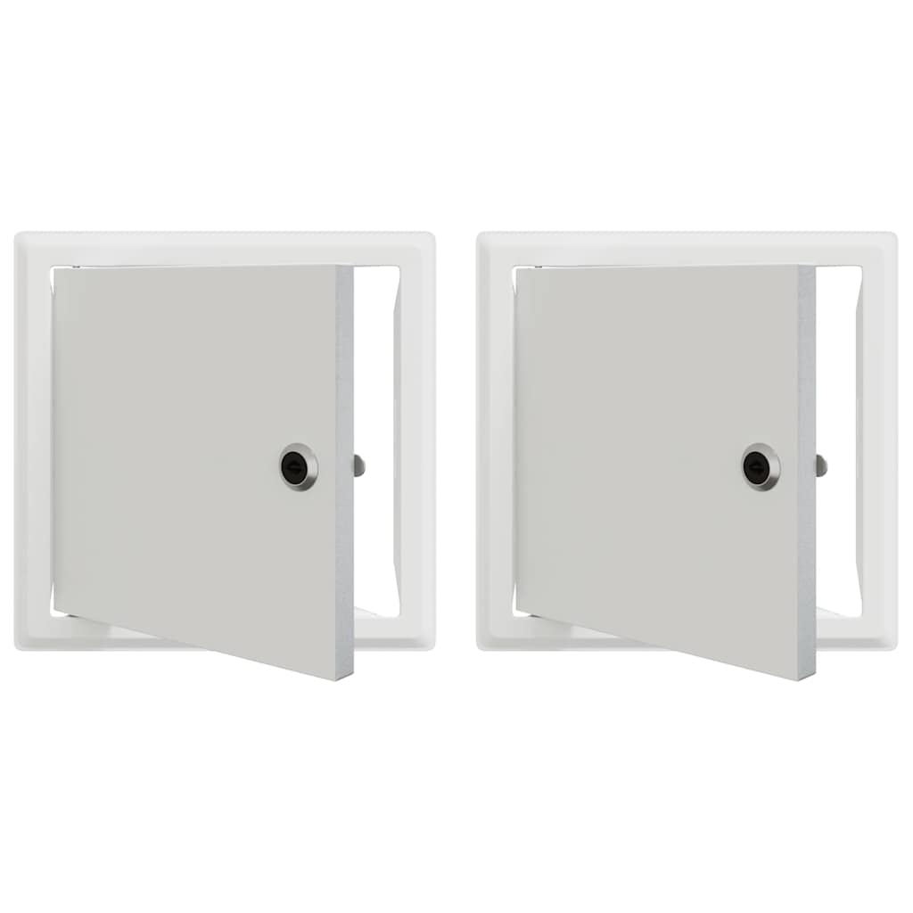 Panel de acceso 2 pcs 23 x 23 x 3 cm Acero