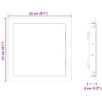 Panel de acceso 2 pcs 23 x 23 x 3 cm Acero