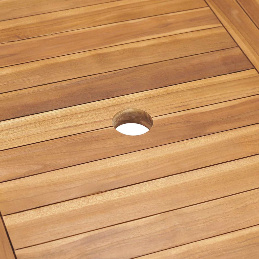 Conjunto de Comedor de Jardín 7 pcs Marrón