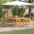 Conjunto de Comedor de Jardín 7 pcs Marrón