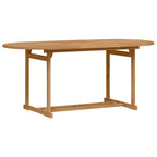 Conjunto de Comedor de Jardín 7 pcs Marrón