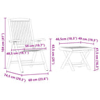 Conjunto de Comedor de Jardín 4 pcs Marrón