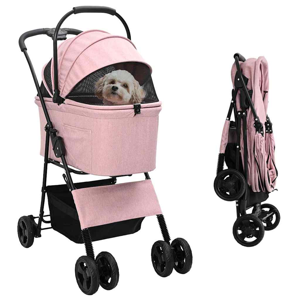 Foldable Pet Stroller Blue 78 x 54 x 101 cm Polyester