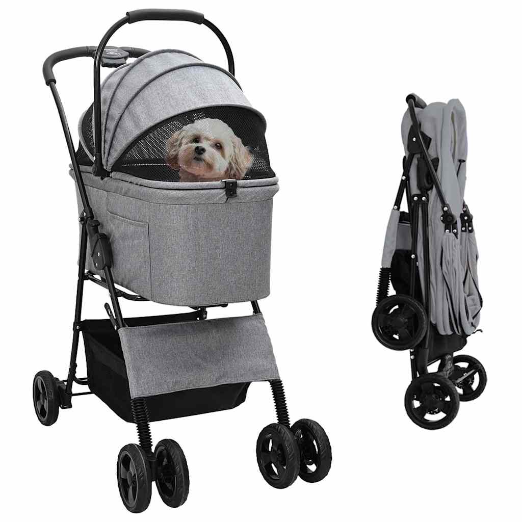 Foldable Pet Stroller Blue 78 x 54 x 101 cm Polyester