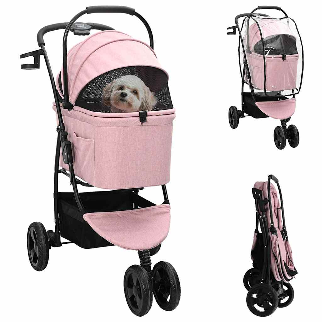 Foldable Pet Stroller Blue 78 x 54 x 101 cm Polyester