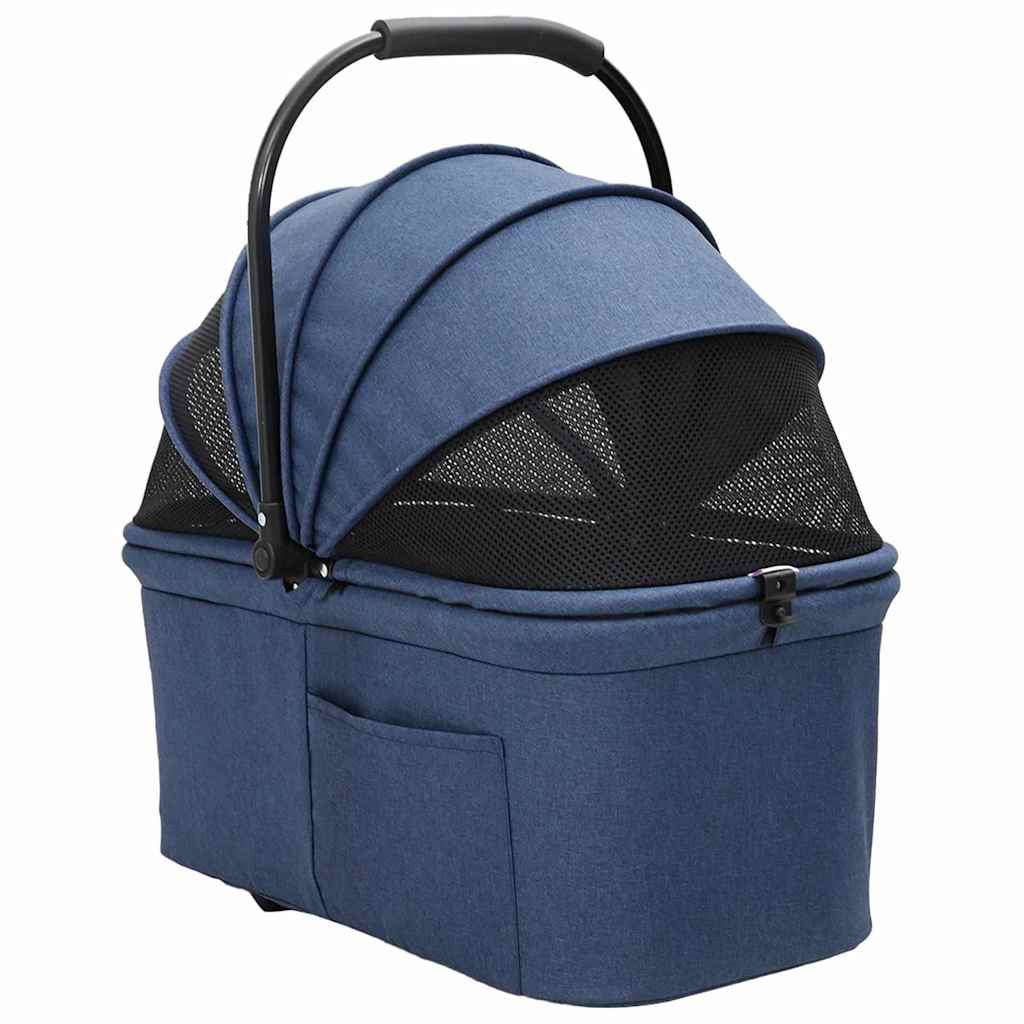 Carrito Plegable para Mascotas Azul 78 x 54 x 101 cm Poliéster